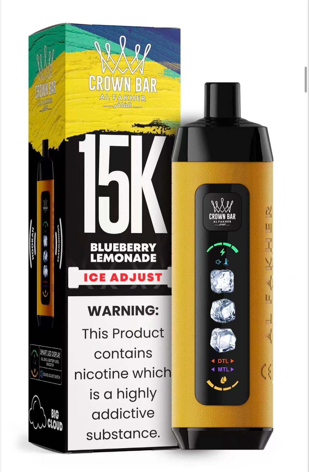 阿爾法赫 Al Fakher 15000口拋棄式電子煙|原裝進口二代水煙風味主機|長效續航一次性電子煙-VAKA糖果雲煙館