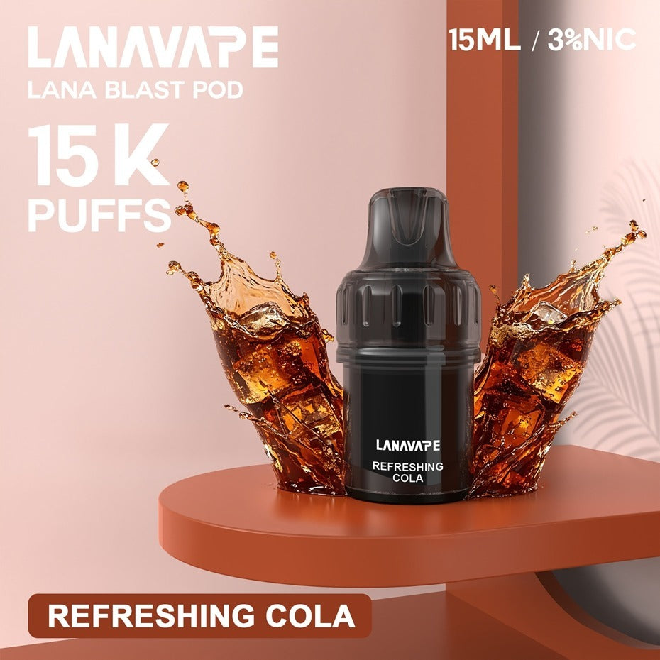LANA 15000 換彈式電子煙｜直桿主機/煙彈單顆裝｜15000口大容量｜買三顆煙彈送一隻主機
